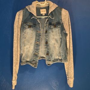 CHEROKEE jean jacket with hood